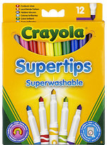 12 Crayola Supertips Superwashable